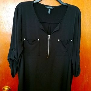 Zip up blouse